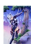  ayanami_rei blue_hair highres neon_genesis_evangelion neon_genesis_evangelion_anima ramiya_ryo ramiya_ryou red_eyes rei_quatre short_hair torn_clothes tree trees utatane_hiroyuki yamashita_ikuto_(artist) 