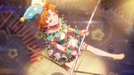  blush circus closed_eyes dress idolmaster_million_live!_theater_days orange_hair short_hair smile yabuki_kana 