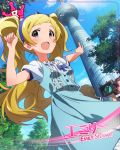  blonde_hair blush dress emily_stuart idolmaster_million_live!_theater_days long_hair smile twintails violet_eyes 