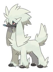  animal_focus artist_request dog full_body furfrou furfrou_(natural) half-closed_eyes highres no_humans official_art pokemon pokemon_(creature) pokemon_focus pokemon_xy red_eyes solo third-party_source transparent_background 