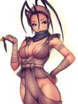  breasts capcom humio ibuki kunai ninja scarf street_fighter street_fighter_3 street_fighter_iii weapon 