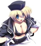  blonde_hair blue_eyes breasts hat r 