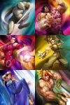  artgerm chun-li highres hugo_(street_fighter) hugo_andore ibuki mask muscle rose_(street_fighter) stanley_lau street_fighter twelve 