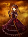  bow bows dress eva_beatrice flower hat orange_hair rose roses staff umineko_no_naku_koro_ni vienri 