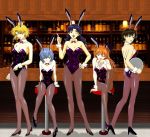  animal_ears ayanami_rei bar bunny_ears bunnysuit ibuki_maya katsuragi_misato neon_genesis_evangelion pantyhose photoshop rabbit_ears serving_tray soryu_asuka_langley souryuu_asuka_langley take_your_pick taupe_pantyhose tray 