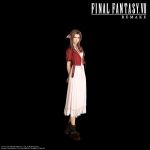  1girl 3d aerith_gainsborough arms_behind_back black_background black_footwear bow brown_hair cg closed_mouth copyright copyright_name cropped_jacket dress female final_fantasy final_fantasy_vii final_fantasy_vii_remake full_body hair_bow jacket neck_ribbon official_art pink_dress red_jacket ribbon simple_background smile solo square_enix standing 