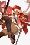  1girl absurdly_long_hair belt braid breasts closed_mouth dark_skin dual_wielding eyebrows_visible_through_hair fate/grand_order fate_(series) gun highres holding holding_gun holding_sword holding_weapon lack lakshmibai_(fate/grand_order) long_hair looking_at_viewer medium_breasts red_eyes sandals sheath solo sword twin_braids very_long_hair weapon white_hair 