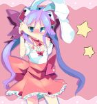  blue_eyes blush bunny_ears cosplay di_gi_charat dice hiiragi_kagami kanikama long_hair lucky_star rabbit_ears rabi_en_rose solo twintails usada_hikaru usada_hikaru_(cosplay) 