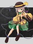  hat heart heart_of_string hoi komeiji_koishi open_mouth touhou wink 