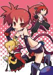  :p bat_wings blonde_hair demon_girl detached_sleeves disgaea disgaea_2 dress earrings elbow_gloves etna gloves hair_ornament imaizumi_teruhiko jewelry makai_senki_disgaea_2 nippon_ichi pointy_ears red_eyes red_hair redhead ring rozalin short_twintails tail thigh-highs thighhighs tink tongue twintails wings 