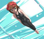  amami_haruka bodysuit idolmaster one-piece_swimsuit swimming swimsuit underwater 