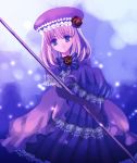  blonde_hair bow bows dress elbow_gloves eva_beatrice flower gloves hat rose roses staff umineko_no_naku_koro_ni 