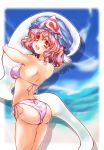  bikini hase_nanase hat pink_hair saigyouji_yuyuko swimsuit touhou 