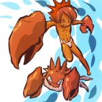  1boy costume crab hitec kingler male moemon personification pokemon pokemon_(creature) pokemon_(game) pokemon_rgby red_eyes red_hair redhead 