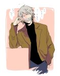  ! 1boy ? artist_name boku_no_hero_academia highres honenuki_juuzou jjsnn male_focus solo teeth white_background white_hair 