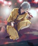  1boy grey_eyes kurosaki_ranmaru solo uta_no_prince-sama white_hair 