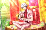  1boy grey_eyes kurosaki_ranmaru solo uta_no_prince-sama white_hair 