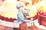  1boy grey_eyes kurosaki_ranmaru solo uta_no_prince-sama white_hair 