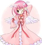  amulet_angel hinamori_amu magical_girl shugo_chara! solo wings wink yuzuki_(artist) 