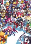  #1 almaz_von_almadine_adamant archer_(disgaea) axe demon_girl disgaea disgaea_3 everyone harada_takehito highres makai_senki_disgaea_3 mao_(disgaea) nippon_ichi official_art prinny raspberyl salvatore sapphire_rhodonite scan succubus succubus_(disgaea) sunflower sword weapon 