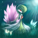  crystal elegant gardevoir graceful grass pokemon pokemon_(creature) solo 