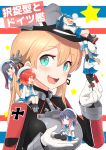  6+girls :d ahenn anchor_hair_ornament aqua_eyes arms_up bangs beret black_hair black_jacket black_legwear black_ribbon blonde_hair blue_bow blue_hair blue_neckwear blue_sailor_collar blue_skirt blush bow braid breasts brown_hair closed_eyes closed_mouth commentary_request cover cover_page etorofu_(kantai_collection) eyebrows_visible_through_hair fukae_(kantai_collection) gloves gradient_hair green_eyes grey_footwear grey_headwear grin hair_between_eyes hair_ornament hair_ribbon hat highres holding jacket kantai_collection loafers long_hair long_sleeves lying matsuwa_(kantai_collection) medium_breasts minigirl multicolored_hair multiple_girls neckerchief necktie nose_blush nose_bubble on_back open_mouth orange_hair peaked_cap pleated_skirt prinz_eugen_(kantai_collection) profile puffy_short_sleeves puffy_sleeves purple_hair red_eyes ribbon sado_(kantai_collection) sailor_collar shirt shoes short_sleeves skirt sleeping smile socks star tears thigh-highs translation_request tsushima_(kantai_collection) upper_body wavy_mouth white_gloves white_headwear white_shirt 