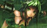  green_eyes green_hair hanging mecha_musume original science_fiction scifi 