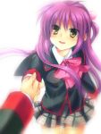  hand_holding holding_hands little_busters! little_busters!! satomi_yoshitaka school_uniform 