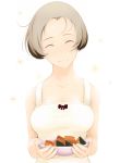  ^_^ closed_eyes code49 food happy nanahime_(aoi) short_hair smile 