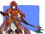  800x600 axe cape dragon_knight elbow_gloves fire_emblem fire_emblem:_mystery_of_the_emblem fire_emblem_mystery_of_the_emblem fire_emblem_shadow_dragon gloves hairband halberd headband japanese_clothes michael minerva_(fire_emblem) red_armor red_hair redhead short_hair sketch standing sword wallpaper weapon 