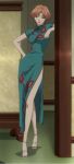  breasts cap china_dress chinese_clothes earrings high_heels legs_crossed lipstick screencap short_hair stitched yakushiji_ryoko yakushiji_ryoko_no_kaiki_jikenbo yakushiji_ryouko yakushiji_ryouko_no_kaiki_jikenbo 