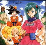  bulma buririn dragonball roshi son_goku yabuki_kentaro 