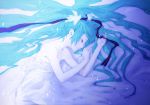  blue_hair hatsune_miku last_night_good_night_(vocaloid) long_hair lying redjuice sleeping vocaloid 