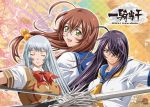  3girls chouun_shiryuu ikkitousen kanu_unchou ryuubi_gentoku tagme 