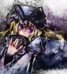  fan hat long_hair ribbon ribbons touhou ukyo_rst yakumo_yukari 