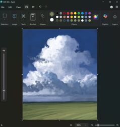  art_program_in_frame christian_young cloud_focus clouds cloudy_sky commentary day highres horizon landscape microsoft_paint_(medium) microsoft_paint_(software) no_humans original outdoors painterly plain scenery screenshot sky 