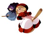  blonde_hair blue_eyes broom broom_riding brown_eyes chacha kinako_(moment) kinako_(moment1127) purple_hair yakko 