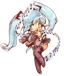  chibi diana_jakobsson green_eyes hatsune_miku musical_note musical_notes thigh-highs thighhighs twintails vocaloid zettai_ryouiki 