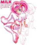  blue_eyes milk_(pop&#039;n_music) nurse pink pink_hair pop&#039;n_music strawberries twintails 