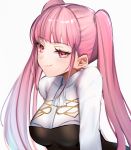  1girl absurdres closed_mouth ei1han fire_emblem fire_emblem:_three_houses garreg_mach_monastery_uniform highres hilda_valentine_goneril long_hair pink_eyes pink_hair simple_background solo twintails uniform upper_body white_background 