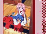  izumi_konata japanese_clothes lucky_star miko takara_miyuki 