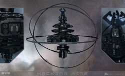  3d absurdres building clouds commentary company_logo company_name copyright_logo copyright_name data_site_(eve_online) dated electricity english_commentary eve_online glowing grey_theme grid highres logo maya_(medium) no_humans official_art outdoors realistic science_fiction space_station star_(sky) starry_sky_background ymir_jonsson 