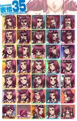  \m/ angry blush choker expressions flower highres izayoi_aki parody raijin-bh red_hair rose seikan_hikou smile translated wince yellow_eyes yugioh_5d&#039;s yuu-gi-ou yuu-gi-ou_5d's 