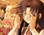  :d adjusting_glasses androgynous anita_king black_hair blonde_hair blush blush_stickers brown_hair child everyone glasses green_eyes hand_on_head hand_over_mouth laughing long_hair maggie_mui messy_hair michelle_cheung multiple_girls open_mouth pink_hair r.o.d_the_tv read_or_die ribbon shirt shopping short_hair smile striped striped_shirt sumiregawa_nenene suspenders turtleneck vest wavy_hair yomiko_readman yusao 