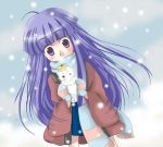  doll furude_rika higurashi_no_naku_koro_ni scarf snow winter_clothes 