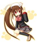  cat cat_on_head little_busters! little_busters!! natsume_rin yuzuki_(artist) 