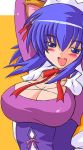  blush breasts cleavage kokubunji_koyori lowres muneyuki_puniness(artist) nurse_witch_komugi-chan 