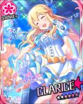  blonde_hair blush character_name clarice_(idolmaster) closed_eyes dress idolmaster idolmaster_cinderella_girls long_hair smile stars 