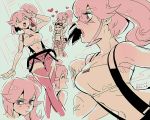  ... 3girls aina_ardebit closed_eyes gloves goggles heris_ardebit hug hug_from_behind labcoat long_hair lucia_fex midriff multiple_girls open_mouth pink_hair promare short_hair shorts siblings side_ponytail sisters smile souno_kazuki suspenders thigh-highs 