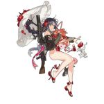  1girl :p bag bangs bare_shoulders beach beach_umbrella black_hair bow braid brown_eyes doughnut flower food full_body girls_frontline gun hair_between_eyes hair_flower hair_ornament hair_ribbon holding holding_bag holding_umbrella jacket legs lewis_(girls_frontline) lewis_gun long_hair long_sleeves looking_to_the_side machine_gun off_shoulder official_art open_mouth over_shoulder ribbon sandals sandals_removed solo starshadowmagician tears tongue tongue_out transparent_background umbrella weapon weapon_over_shoulder 